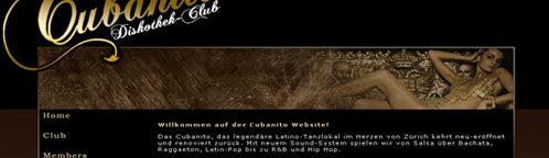 Cubanito Diskothek-Club website
