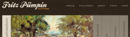Fritz P�mpin Stiftung website
